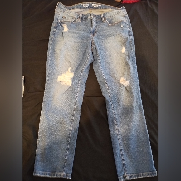 torrid Denim - Torrid Perfect Boyfriend Ankle Vintage Stretch Jeans Size 14R Distressed 5Pocket